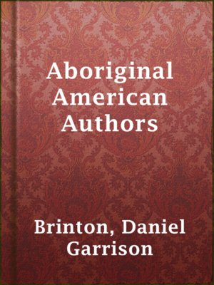 cover image of Aboriginal American Authors
